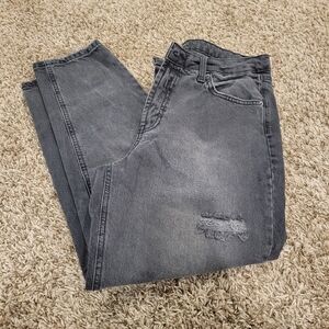 Wild Fable Womens Size 12 High Rise Tapered Jeans Light Black